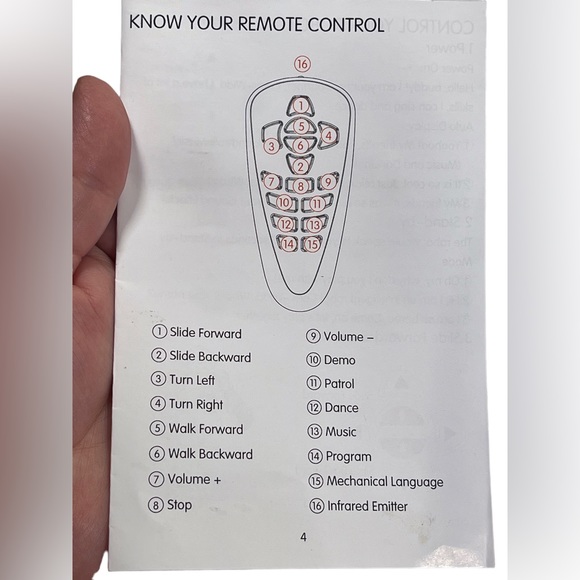 Two SAME WIN Allok Mechanics Motion Sensing & Remote Control Robots Red & White - Picture 4 of 15
